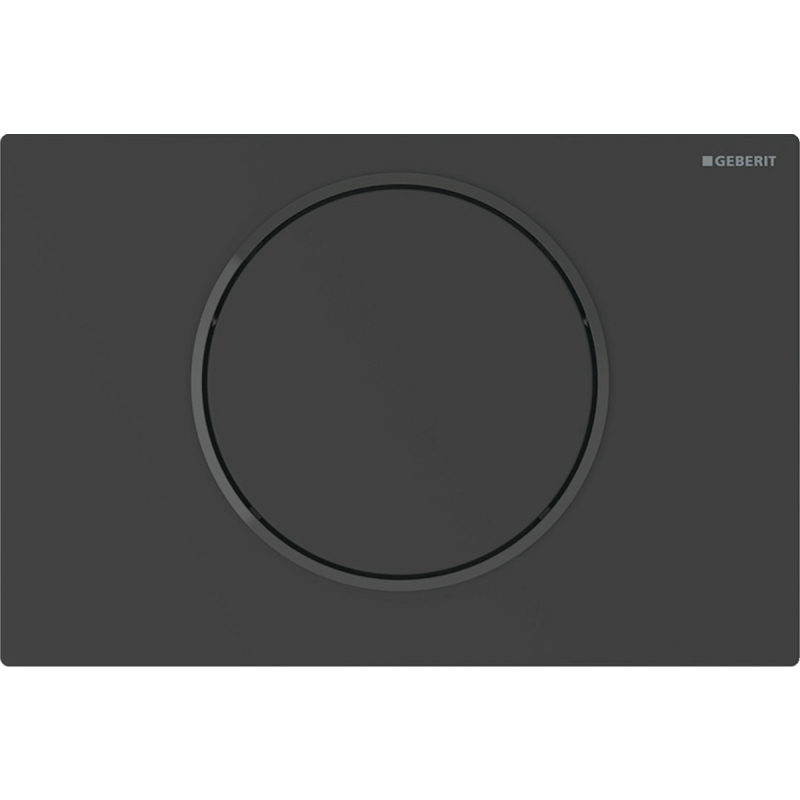 Elektroniczny zestaw uruchamiający WC, RF, na baterie, Sigma10, 12cm, czarny mat, easy-to-clean GEBERIT 115.869.16.6