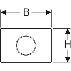 Elektroniczny zestaw uruchamiający WC, IR, na baterie, Sigma10, 12cm, czarny mat, easy-to-clean GEBERIT 115.908.16.6