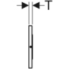 Elektroniczny zestaw uruchamiający WC, IR, zasilanie bateryjne, Sigma10, 12cm, czarny  GEBERIT 115.909.DW.6