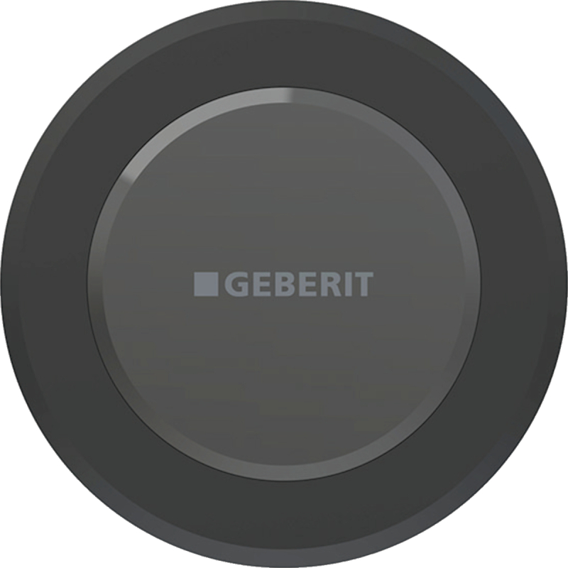 Elektroniczny zestaw uruchamiający WC, IR, Omega 12cm, Typ 10, czarny mat, easy-to-clean GEBERIT 115.956.14.6