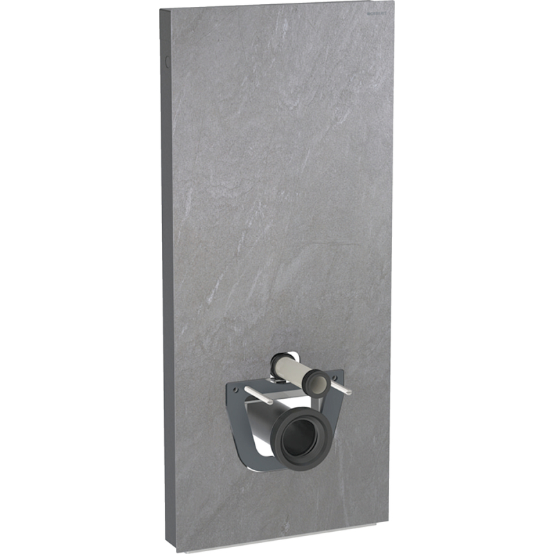 Moduł sanitarny Monolith Plus do WC wiszącego, H114, imitacja betonu, boki czarne GEBERIT 131.231.00.7