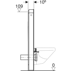 Moduł sanitarny Monolith Plus do WC wiszącego, H114, biały GEBERIT 131.231.SI.7