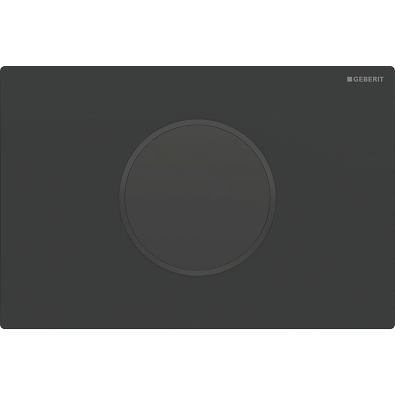 Elektroniczny zestaw uruchamiający WC, IR, Sigma10, 12cm, czarny mat, easy-to-clean GEBERIT 115.906.16.6
