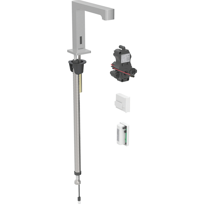 Bateria umyw. Brenta, stojąca, generatorowa, do podtynk. skrzyni funkcji, bez mieszacza, stal nierdzewna GEBERIT 116.195.SN.1