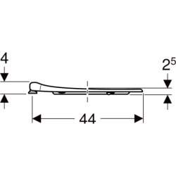 Selnova Comfort  Siedzisko, mocowanie od dołu, zawiasy metalowe, antybakteryjne GEBERIT 500.134.01.1
