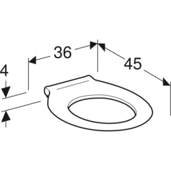 Selnova Comfort  Siedzisko, mocowanie od dołu, zawiasy metalowe, antybakteryjne GEBERIT 500.134.01.1