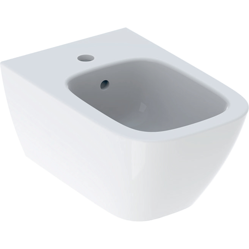 Smyle Square Bidet wiszący, B35cm, H26cm, T54 cm, z przelewem, z otworem na baterię GEBERIT 500.209.01.1