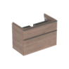 Smyle Square Szafka pod umywalkę, B88.4cm, H61.7cm, T47cm, z 2 szuflady, Orzech włoski hickory GEBERIT 500.354.JR.1