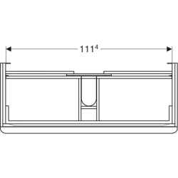 Smyle Square Szafka pod umywalkę, B118.4cm, H61.7cm, T47cm, z dwoma szufladami, sand grey GEBERIT 500.355.JL.1
