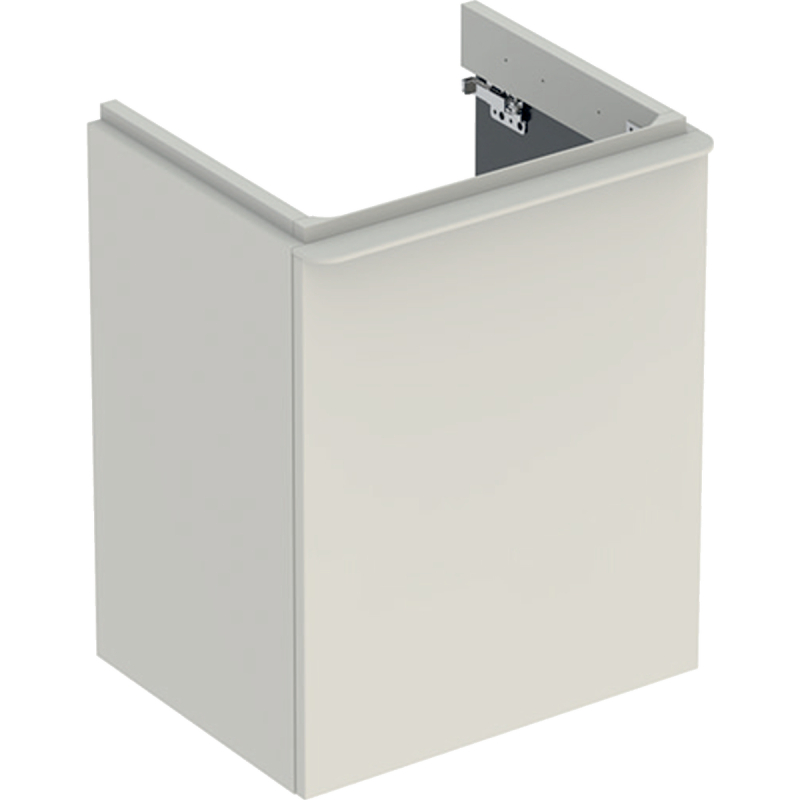 Smyle Square Szafka pod umyw. kompakt., B49.2cm, H61.7cm, T40.6cm, 1 drzwi, zawias po prawej, sand grey GEBERIT 500.363.JL.1