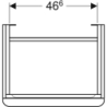 Smyle Square Szafka pod umywalkę, B53.6cm, H61.7cm, T43.3cm, z jednymi drzwiami, z prawej stronie, biały GEBERIT 500.365.00.1