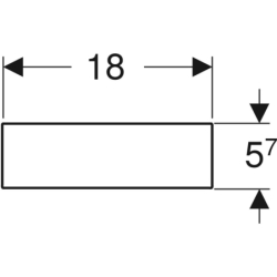 Variform Wkład do szuflady, podział w kształcie H, do szuflady górnej, 18x37,3x5,7cm, ciemnoszary, melam. GEBERIT 501.156.00.1