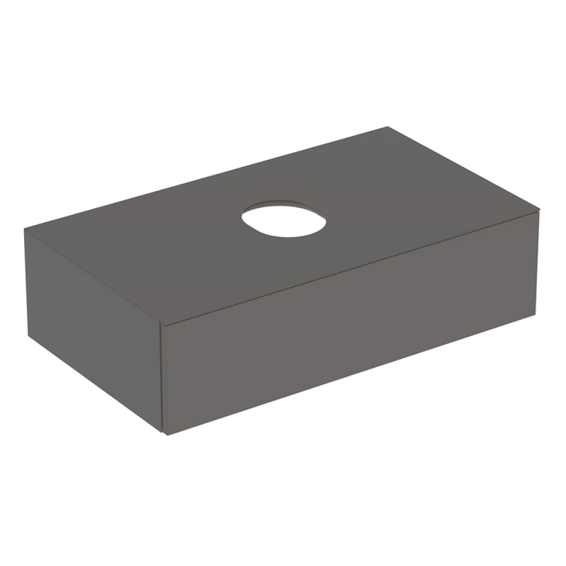 Variform Szafka pod umywalkę nablatową, B90cm, H23.5cm, T51cm,  1 szuflada, syfon, lava, melaminowana, mat GEBERIT 501.166.00.1