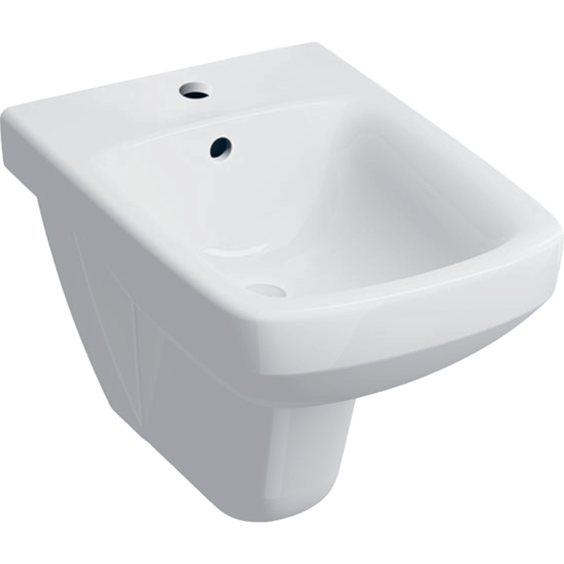 Selnova Square Bidet wiszący, B35cm, H35.5cm, T53cm, z przelewem, z otworem na baterię GEBERIT 500.271.01.5