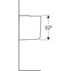 Selnova Półpostument, B27.5c, H32.5cm, T28.5cm GEBERIT 500.329.01.7