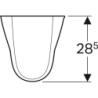 Selnova Półpostument, B27.5c, H32.5cm, T28.5cm GEBERIT 500.329.01.7