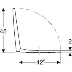 Selnova Square Deska sedesowa, mocowanie od dołu, zachodząca pokrywa deski sedesowej GEBERIT 500.332.01.1