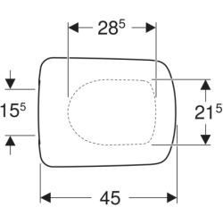 Selnova Square Deska sedesowa, mocowanie od dołu, zachodząca pokrywa deski sedesowej GEBERIT 500.332.01.1