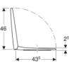 Selnova Deska sedesowa, mocowanie od góry, zawiasy metalowe, zachodząca pokrywa deski sedesowej GEBERIT 500.337.01.1
