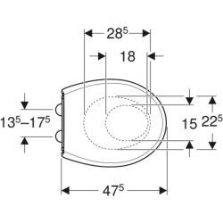 Selnova Deska sedesowa z siedziskiem dla dzieci, mocowanie od góry, wolne opadanie, z wypinanymi zawiasami GEBERIT 500.339.01.1