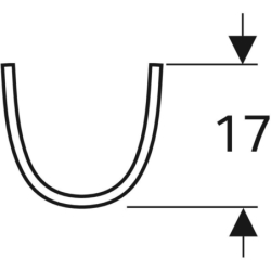 Selnova Postument, B19cm, H70cm, T17cm GEBERIT 500.341.01.7