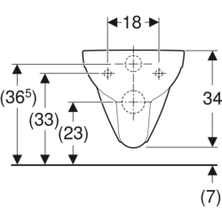 Selnova Compact Wisząca miska WC, lejowa, B35.5cm, H34cm, T48cm, krótka, Rimfree GEBERIT 500.349.01.1