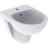 Selnova Compact Bidet wiszący, B35.5cm, H34.5cm, T48cm, krótki, z przelewem, z otworem na baterię GEBERIT 500.368.01.7