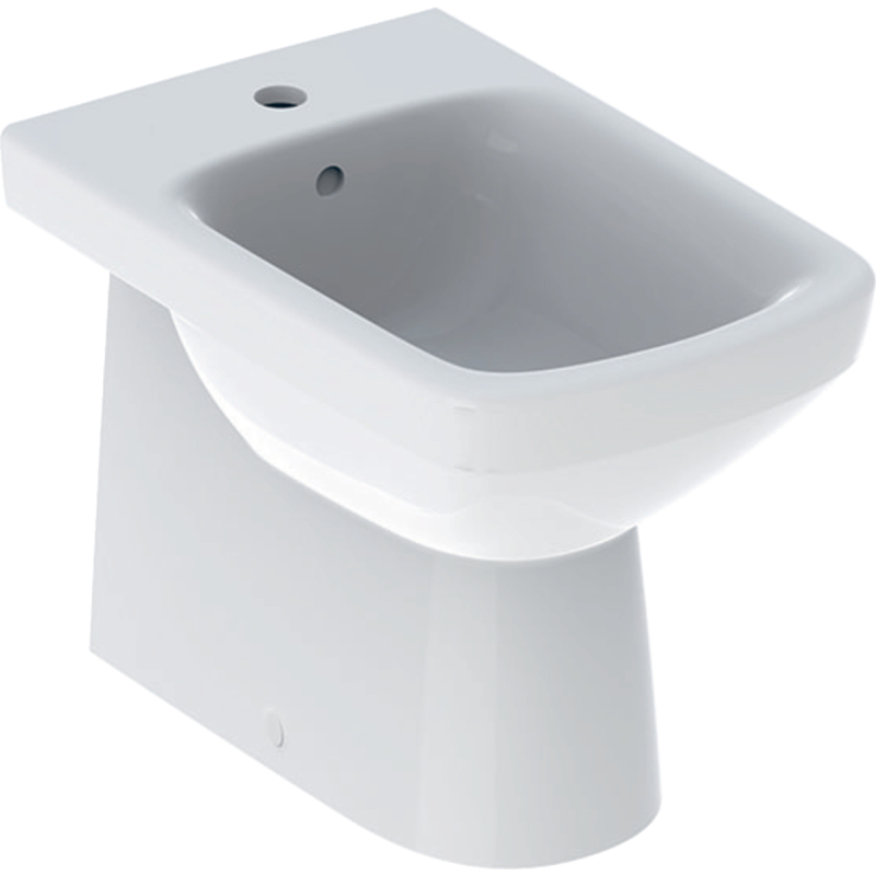 Selnova Square Bidet stojący  35x53x40cm, częściowo ukryte mocowania, z przelew i otw. na bat. GEBERIT 500.483.01.7