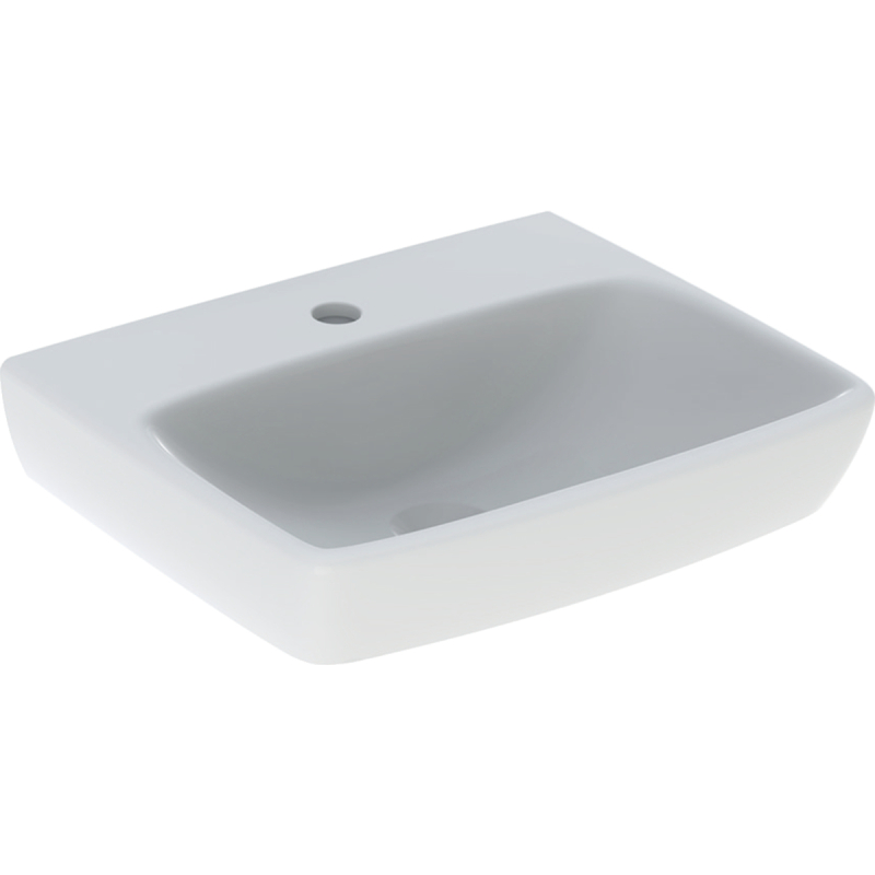 Selnova Square Umywalka kompaktowa, B50cm, H17cm, T42cm, bez przelewu, z otworem na baterię GEBERIT 500.310.01.2