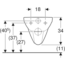 Selnova Comfort Wisząca miska WC, lejowa, B35.5cm, H34cm, T70cm, długa, Rimfree GEBERIT 501.046.00.7