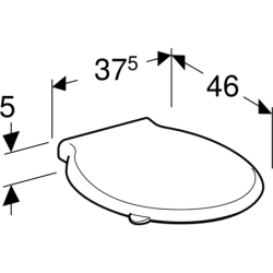 Selnova Comfort Deska sedesowa, mocowanie od góry, zachodząca pokrywa deski sedesowej, antybakteryjna GEBERIT 501.559.01.1