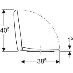 Selnova Compact Deska, mocowanie od góry, wolny opad, wypinane zawiasy, zachodząca pokrywa deski sedesowej GEBERIT 501.931.00.1