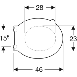 Selnova Comfort Deska, z otwartym siedziskiem, mocowanie od dołu, zawiasy metalowe, antybakteryjna GEBERIT 502.791.00.1