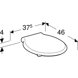 Selnova Comfort Deska, z otwartym siedziskiem, mocowanie od dołu, zawiasy metalowe, antybakteryjna GEBERIT 502.791.00.1