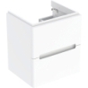 Modo Szafka pod umywalkę kompaktową, B49cm, H55cm, T39.5cm, z dwoma szufladami, biały GEBERIT 502.877.01.1