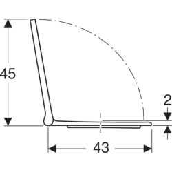Acanto Deska sedesowa, mocowanie od góry, wolne opadanie, z wypinanymi zawiasami GEBERIT 502.719.01.1