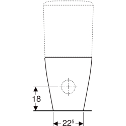 iCon miska WC do spłuczki nasadzanej,  B35.5cm, H40cm, T63.5cm, ukryte mocowania, odpływ, Rimfree, KeraTect GEBERIT 200460600