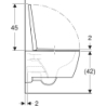 iCon Set wiszącej miski WC,  B35.5cm, H37.5cm, T53cm, ukryte mocowania, Rimfree, deską, wolny opad wypinana GEBERIT 501.664.00.1