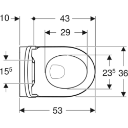 iCon Set wisz. miski WC, 35,5x53x37,5cm, ukryte mocowania, Rimfree, KeraTect, z deską wolny opad wypinana GEBERIT 501.664.00.8