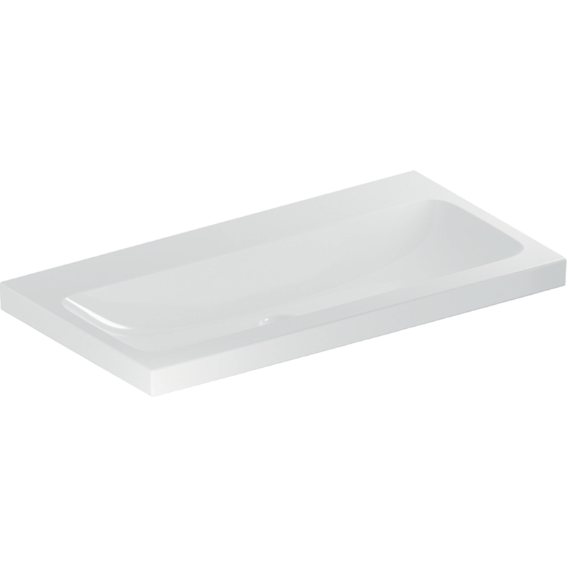 iCon Light Umywalka, B90cm, H16cm, T48cm, bez przelewu, bez otworu na baterię, KeraTect GEBERIT 501.836.00.8