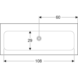 iCon Umywalka meblowa, B120cm, H13cm, T48cm, cienki rant, bez przelewu, bez otworu na baterię, KeraTect GEBERIT 501.846.00.4