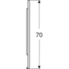 Option Plus Square Podświetlane lustro, B40cm, H70cm, T3.2cm, czarny mat, Aluminium anodyzowane GEBERIT 502.780.14.1