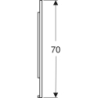Option Plus Square Podświetlane lustro, B90cm, H70cm, T3.2cm, Aluminium anodyzowane GEBERIT 502.783.00.1