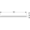 Option Plus Square Podświetlane lustro, B90cm, H70cm, T3.2cm, Aluminium anodyzowane GEBERIT 502.783.00.1