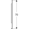 Option Plus Square Podświetlane lustro, B135cm, H70cm, T3.2cm, czarny mat, Aluminium anodyzowane GEBERIT 502.786.14.1