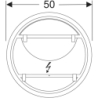 Option Round Podświetlane lustro, D50cm, T3.5cm, z bezpośrednim i pośrednim oświetleniem GEBERIT 502.796.00.1