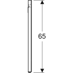 Option Square Podświetlane lustro, B120cm, H65cm, T3cm, oświetlenie z obu stron, Aluminium szczotkowane GEBERIT 819220000