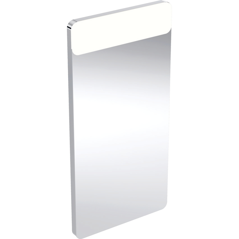 Option Square Podświetlane lustro, B40cm, H80cm, T3.2cm, oświetlenie u góry, Aluminium szczotkowane GEBERIT 819240000