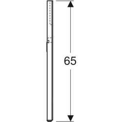 Option Square Podświetlane lustro, B60cm, H65cm, T3.2cm, oświetlenie u góry, Aluminium szczotkowane GEBERIT 819260000