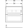 Modo Szafka pod umywalkę, B59cm, H55cm, T47.9cm, z dwoma szufladami, biały GEBERIT 502.878.01.1